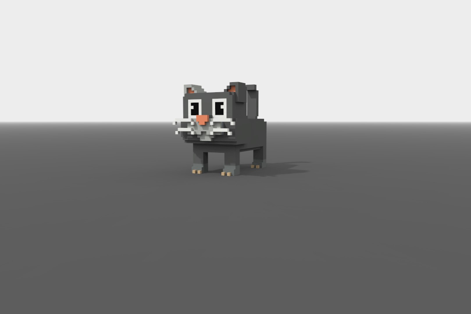 3D cat voxel model - TurboSquid 1239147