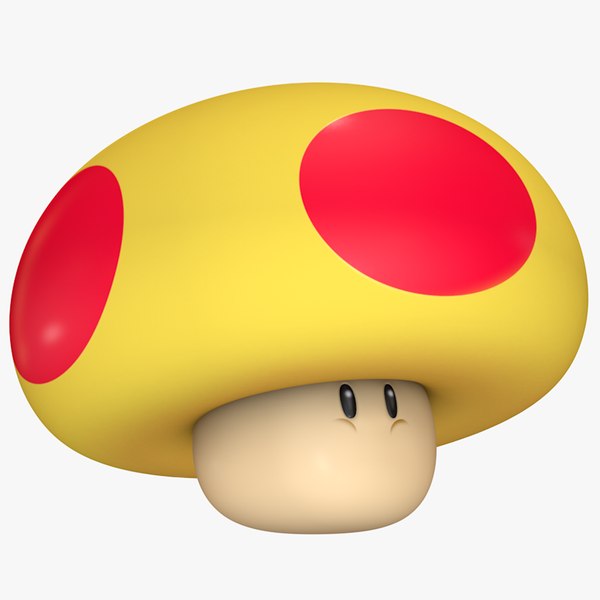 3d Mega Mushroom Super Mario Model Turbosquid 1365469 7352