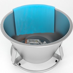 medical wheeled waste basket