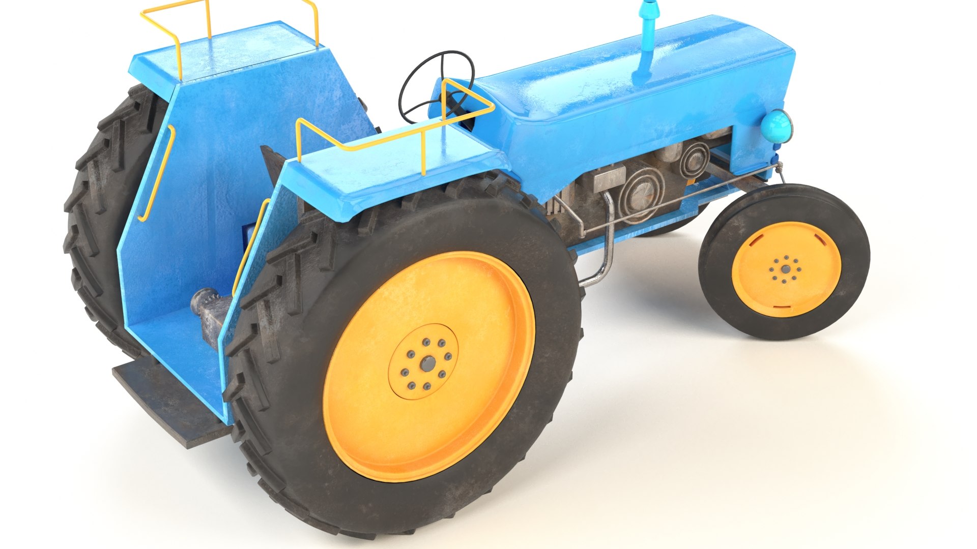 Tractor rigged 3D model - TurboSquid 1709136