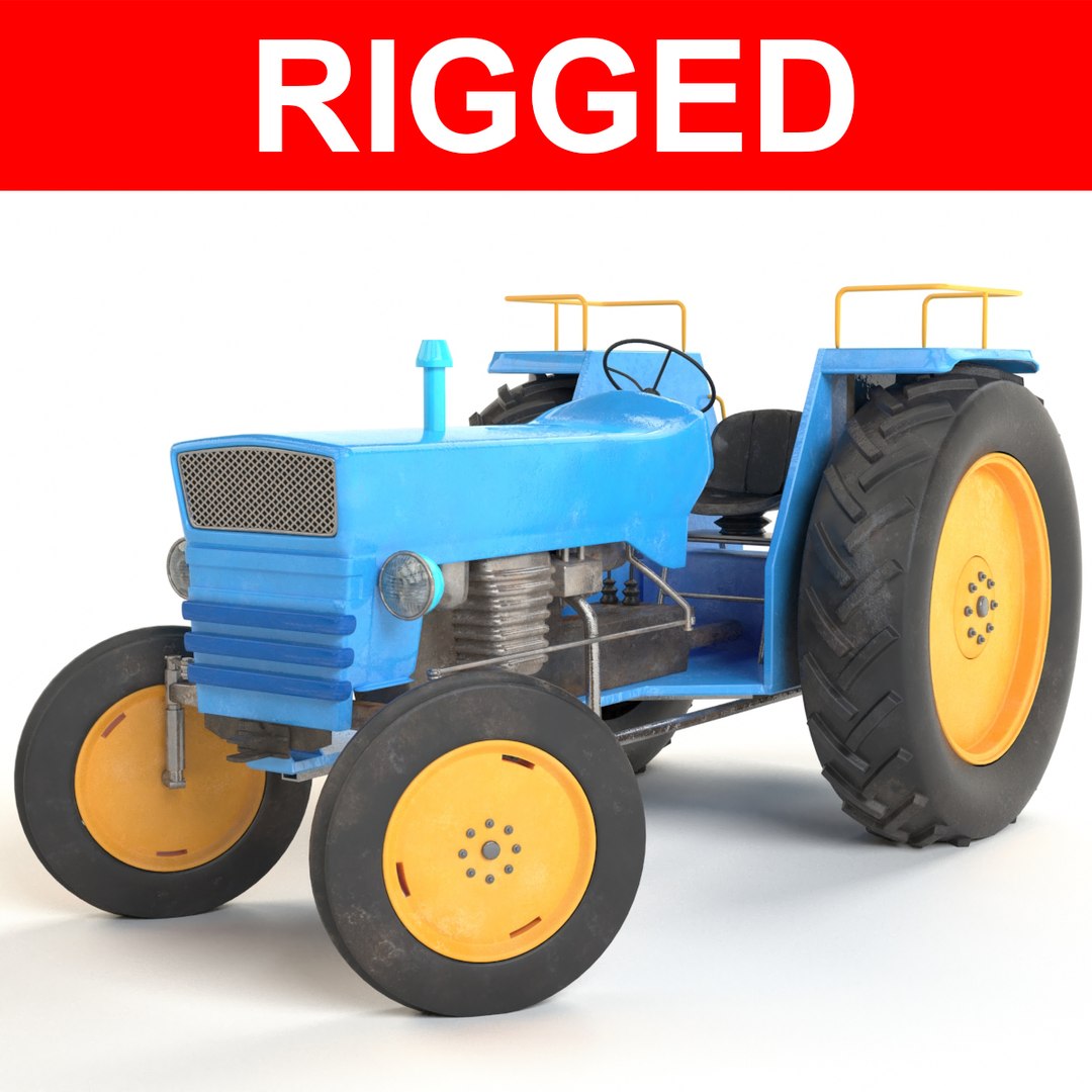 Tractor rigged 3D model - TurboSquid 1709136