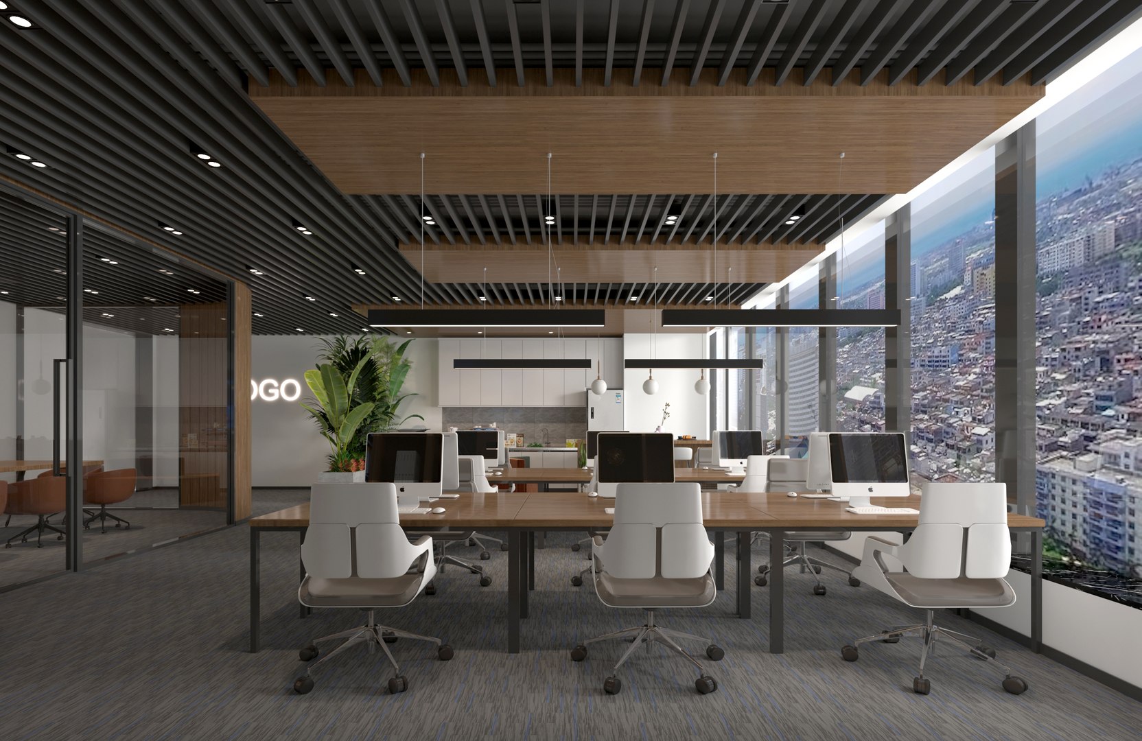 Office interior 3D model - TurboSquid 2040156