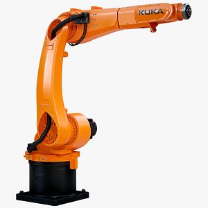 3D Industrial Robot Kuka KR10 PBR