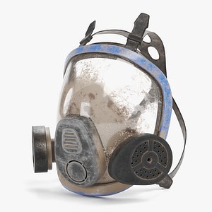 3D gas mask dirty model