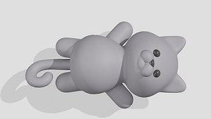 Cute british cat 3D