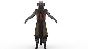 Rhino Warrior Rigged
