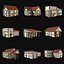 ANCIENT GREEK ROMAN STONE ROME HOUSE HUT BUILDING COLLECTION