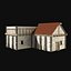 ANCIENT GREEK ROMAN STONE ROME HOUSE HUT BUILDING COLLECTION