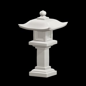 3D Japanese Stone Lantern 3D Print Model model