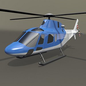 3d agusta aw119 koala copter model