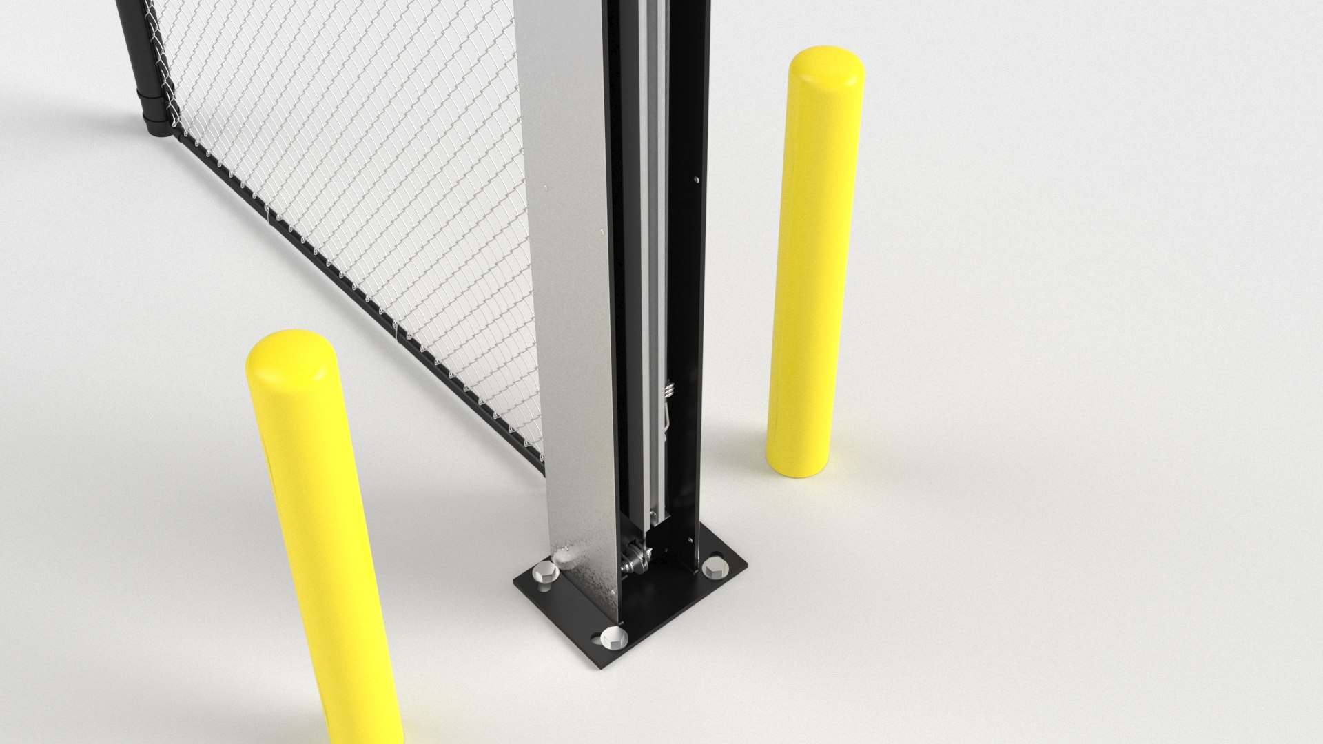Industrial Vertical Gate Open model - TurboSquid 1760960