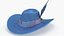 Jeans Hat Plain Blue