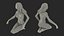 3D nude woman rigged