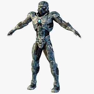 Low Poly Robot Military