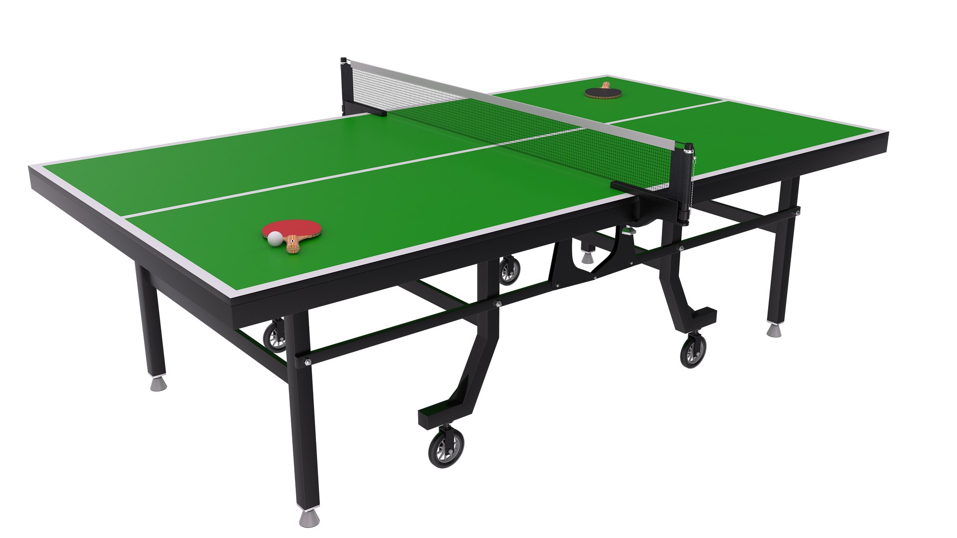 Ping Pong Table Set And Tennis Court 3D Model - TurboSquid 2095635