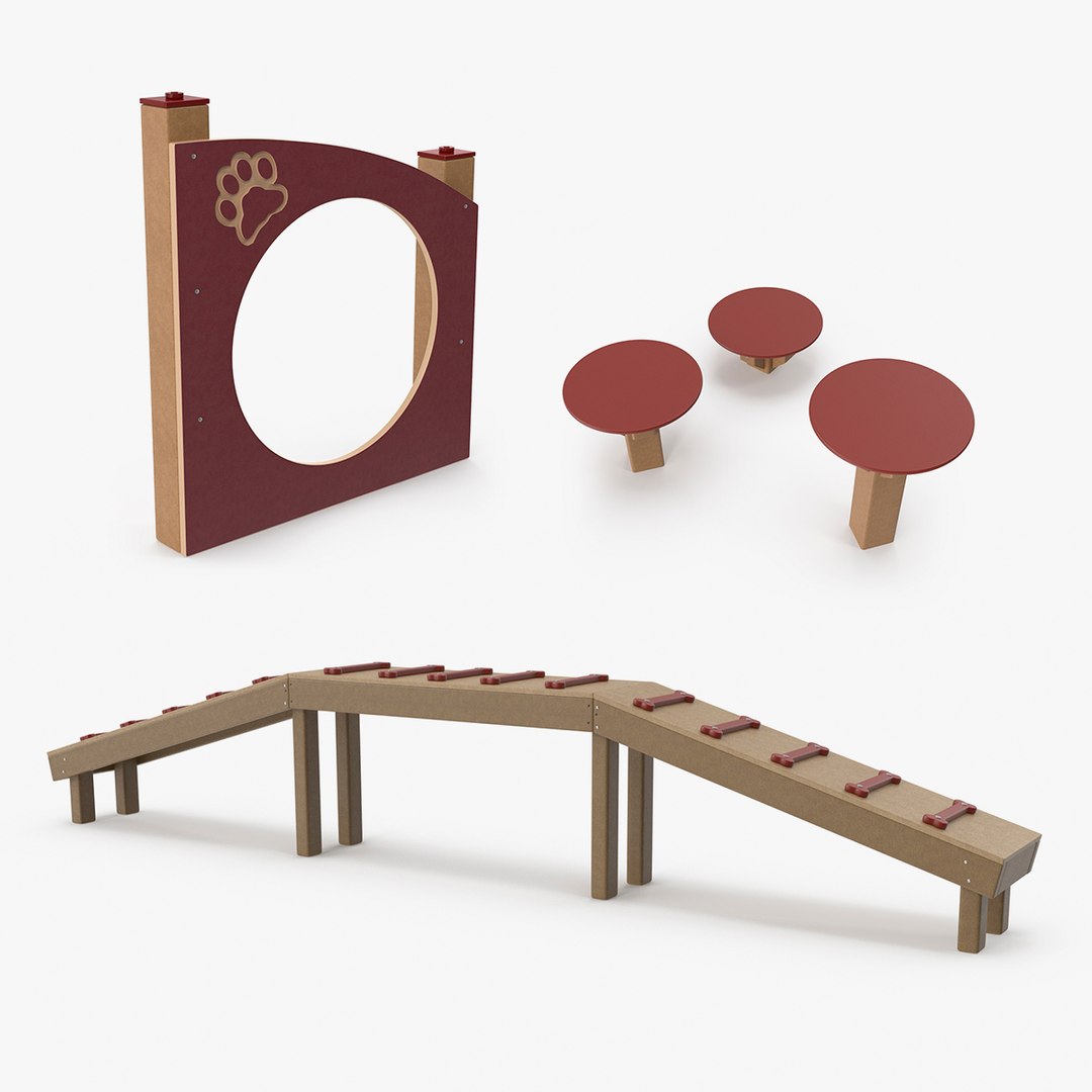 Dog Obstacles Collection 6 3D model preview