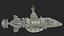 Steampunk Submarine Blue Rigged 3D
