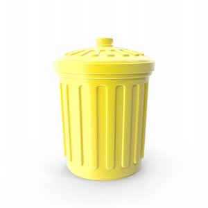 Recycle Bin Yellow model