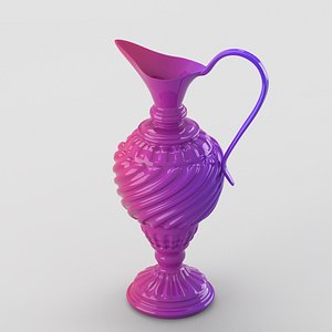 Lacquered oriental jar