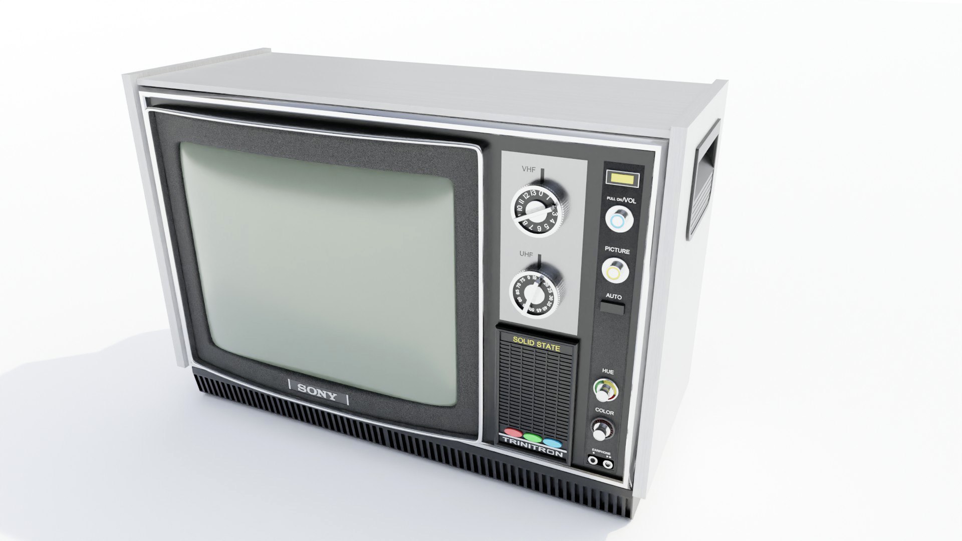 3D 1973 Sony Trinitron 12 Inch TV - TurboSquid 1820637