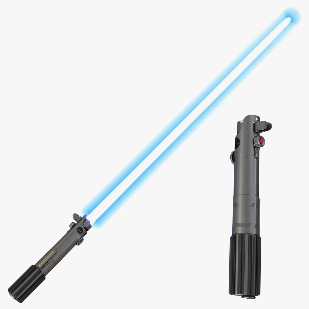 Luke Skywalker Lightsaber 3D Models Set 3D model preview