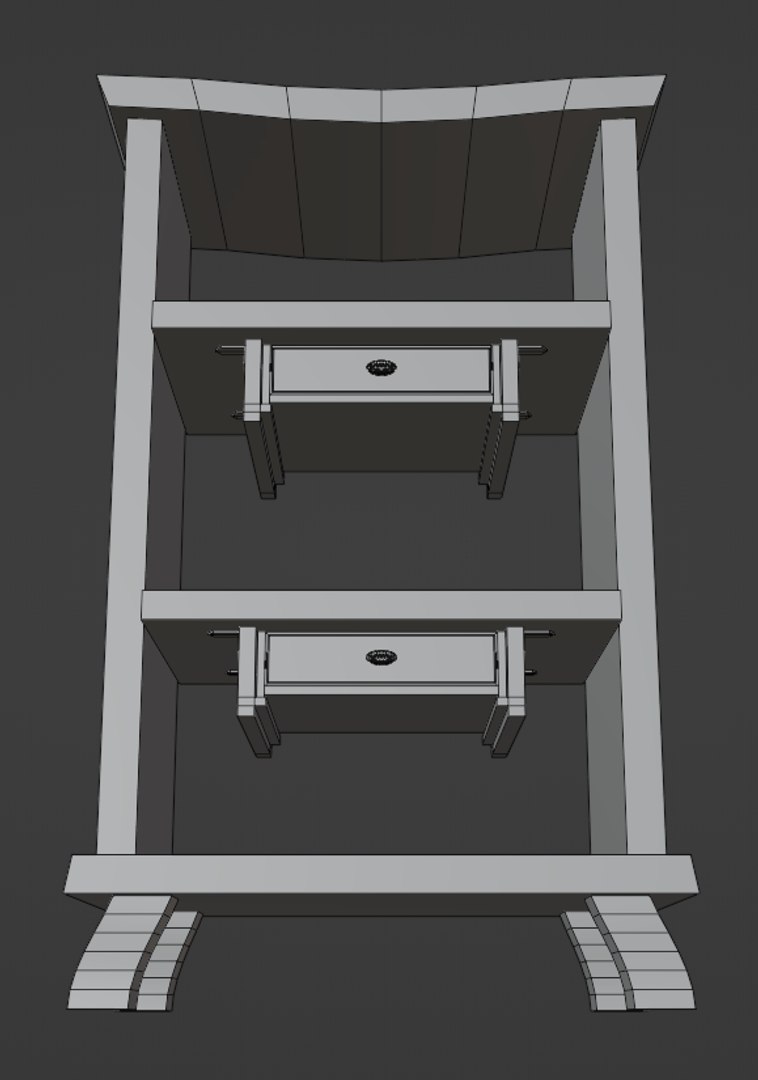 Stylized Cupboard Packblend 3d Model Turbosquid 2083246