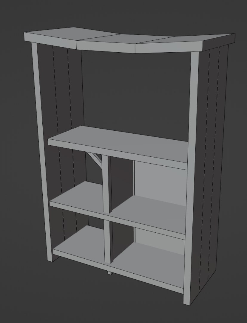 Stylized Cupboard Packblend 3d Model Turbosquid 2083246