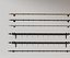 Double Panel Curtains Set Curtain Rod