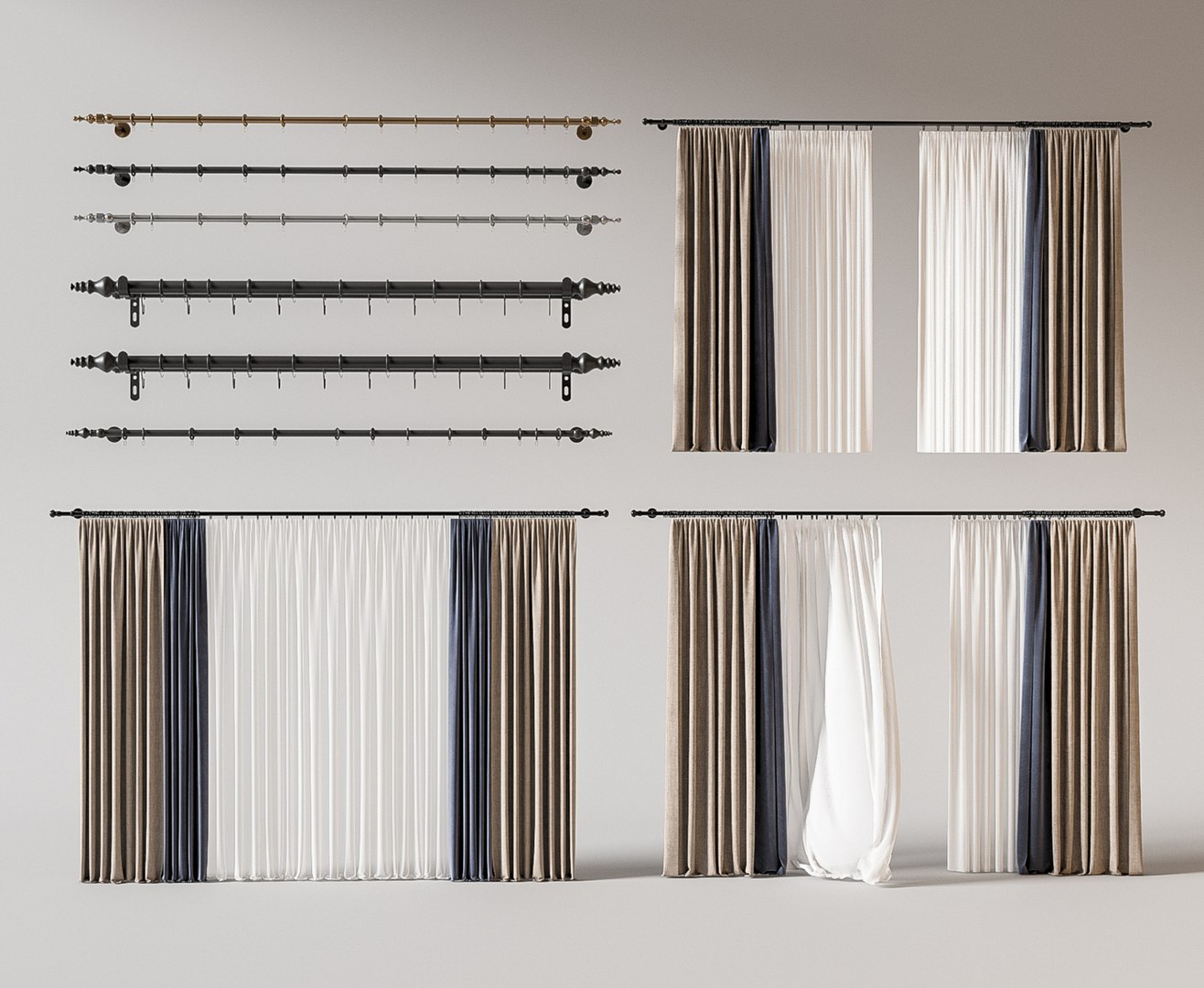 3D Double Panel Curtains Set Curtain Rod https://p.turbosquid.com/ts-thumb/a8/BzEG2D/wH/014/jpg/1779948605/1920x1080/fit_q87/8283b4c4e919649bb18eb841aab504363d455f5b/014.jpg