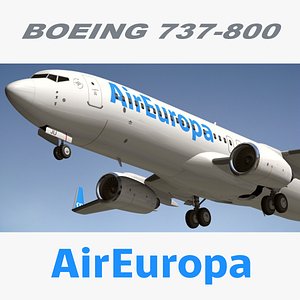 3d model boeing air europa