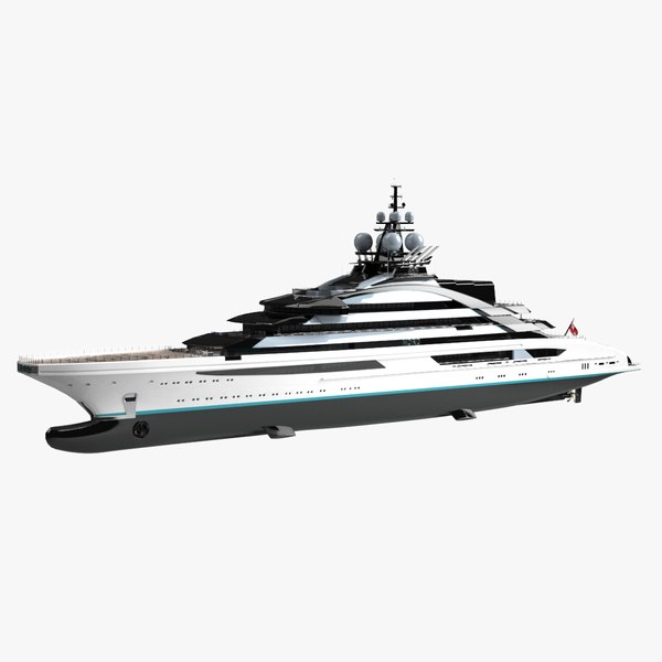 3D model Lurssen Nord Luxury Yacht Dynamic Simulation