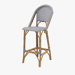 riviera barstool stool 3d model