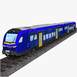 3D model stadler rs zero - hydrogen powered two-car passenger train
