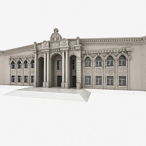 3D university building