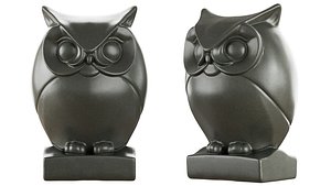 Stone figurine of an owl 3D model
