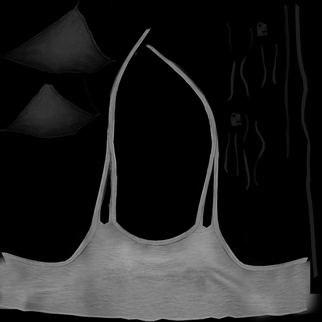 Over Bikini Twin Strap Top 3D TurboSquid 1758334