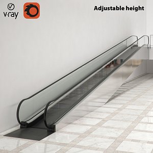 3D model kone travelmaster 115 travelator