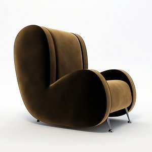 3d armchair chair