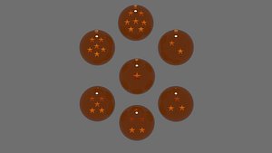 Dragon ball balls 3D model