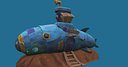 Submarine House Hand-Painted
