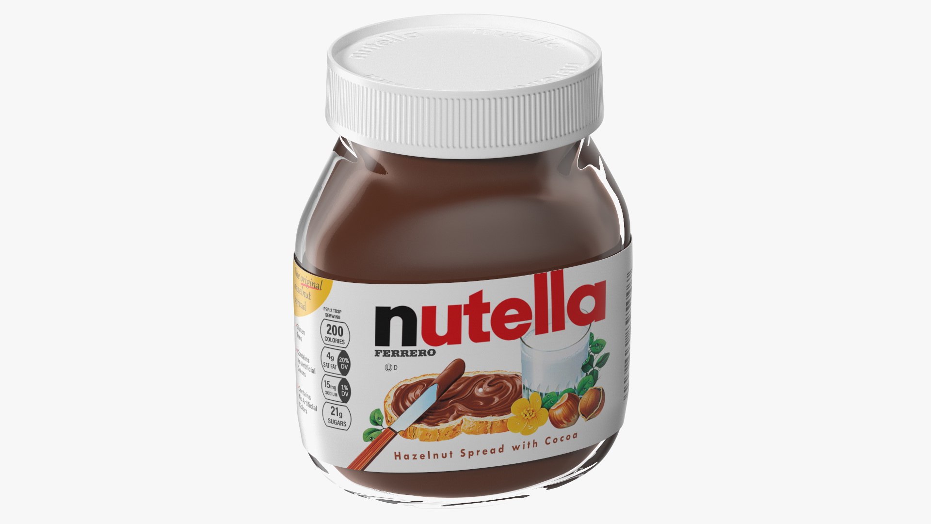 Nutella Hazelnut Spread 3D model preview