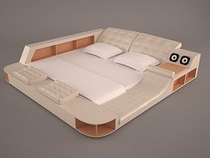 3D bed massage model