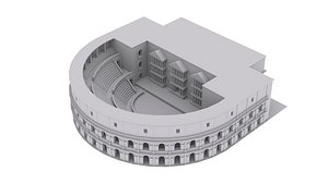 3D roman theatre model