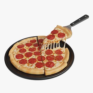 Pizza Pepperoni Slice 001