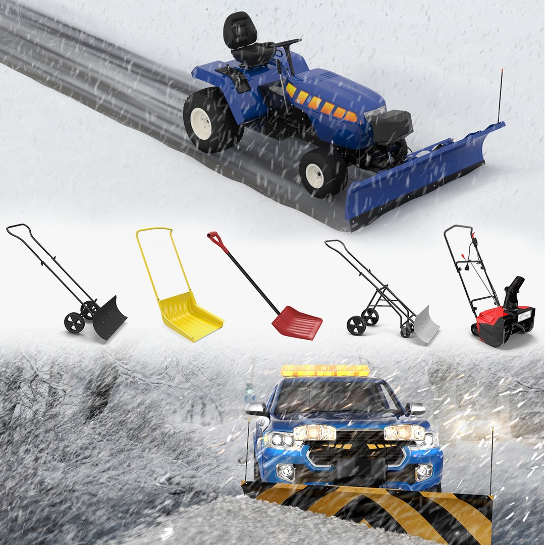 Snow Removal Equipment 3D Models Collection 2 3D model preview