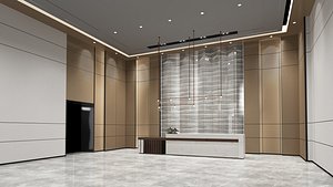 reception desk 3D model