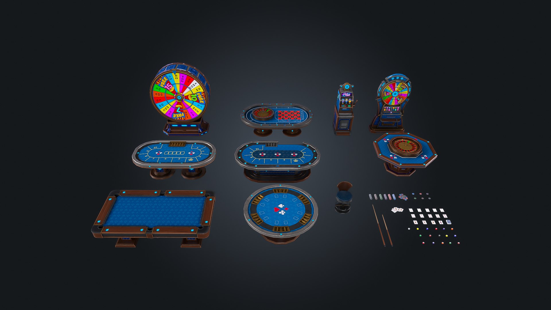 3D Casino Pack https://p.turbosquid.com/ts-thumb/a8/qRDJ7g/LX/img_8/jpg/1787146201/1920x1080/fit_q87/a45c2ecb09f1119f39ad1b3c470a49656a05d5b9/img_8.jpg