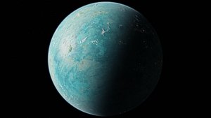 3D 8K Alien Water Planet 7 model