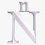 Free 3d  alphabet N