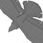 3D eagle bald model